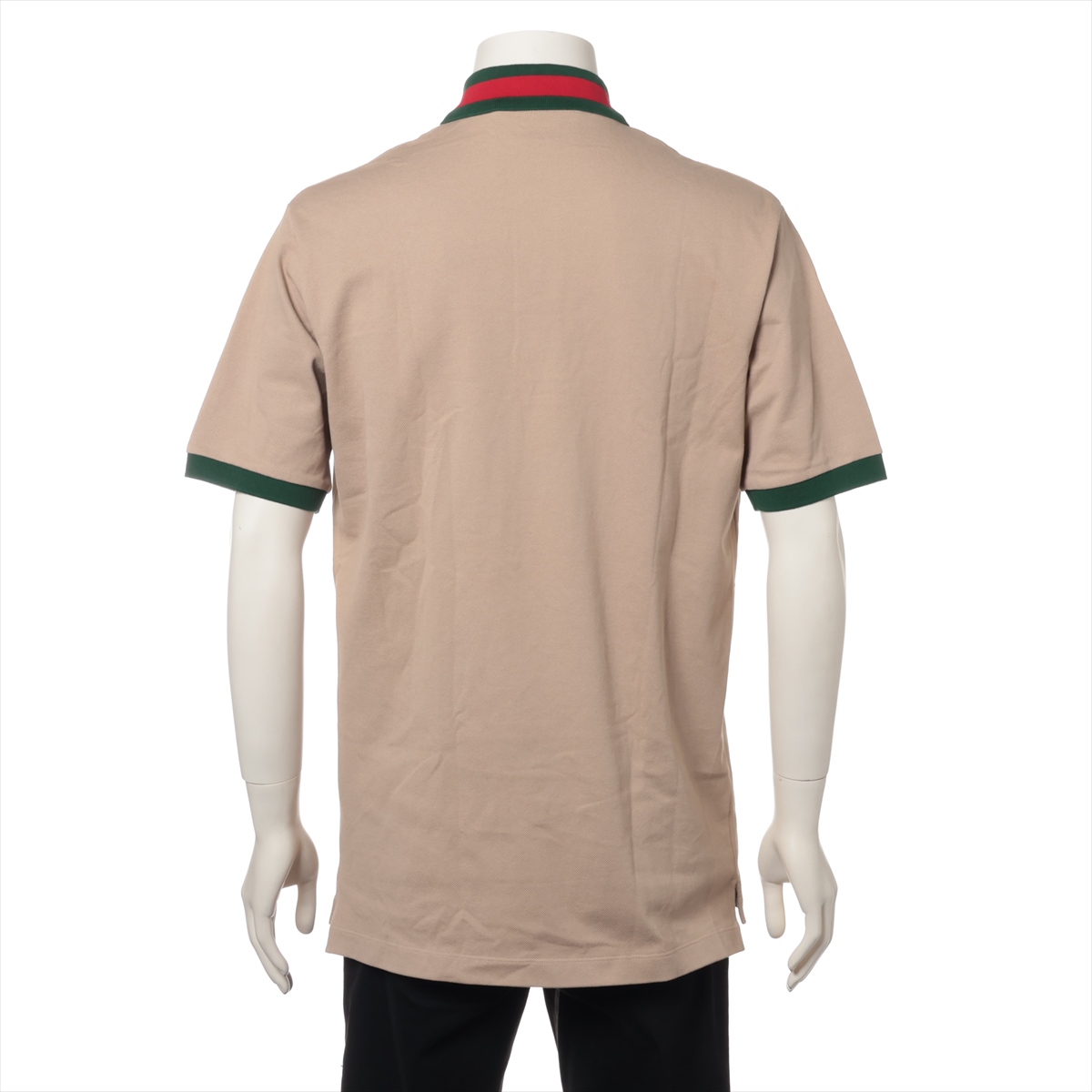 グッチ GG 24SS コットン ポロシャツ XS メンズ ベージュ 701735