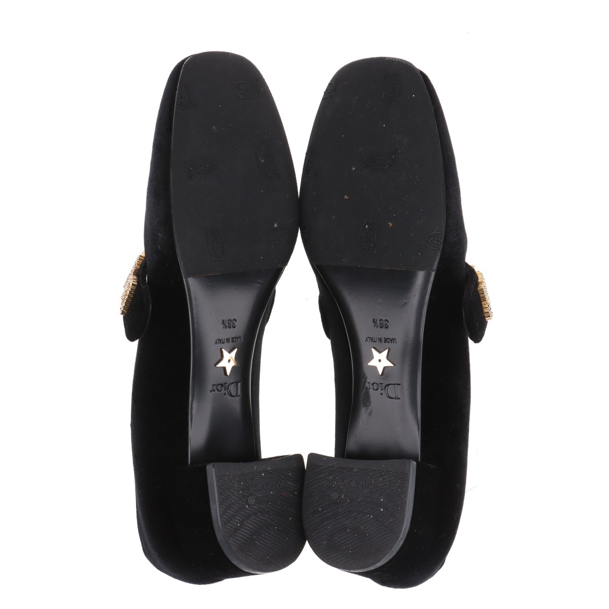 Christian Dior Dチャームベルト パンプス ブラック 36