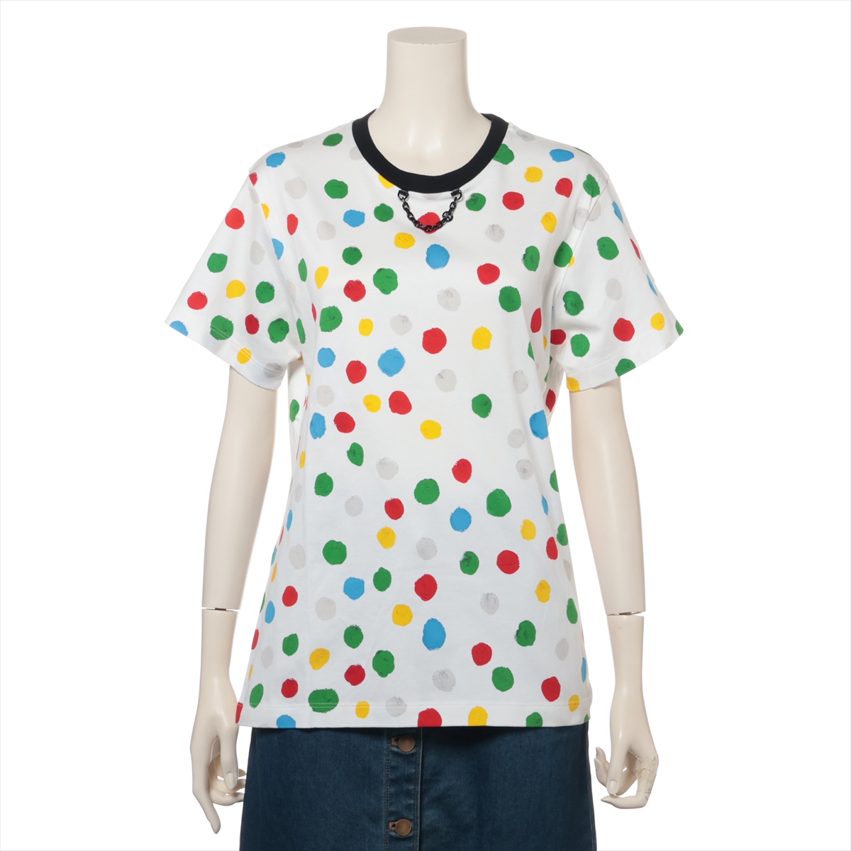 LOUIS VUITTON - ルイヴィトン  23AW  RW232J YD1 FOTS16 フロント刺繍Tシャツ レディース S ルイヴィトン 23AW RW232J YD1 FOTS16 フロント刺繍Tシャツ