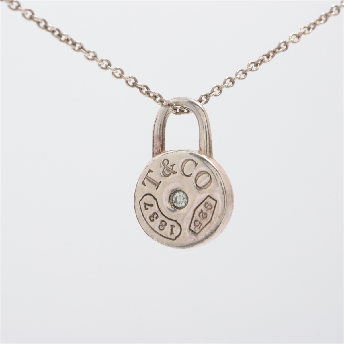 ❤美品❤　ティファニー　ラウンドロック　ネックレス　1837 SV925　1PD ティファニー(TIFFANY＆CO)ティファニー 1837 ラウンドロック