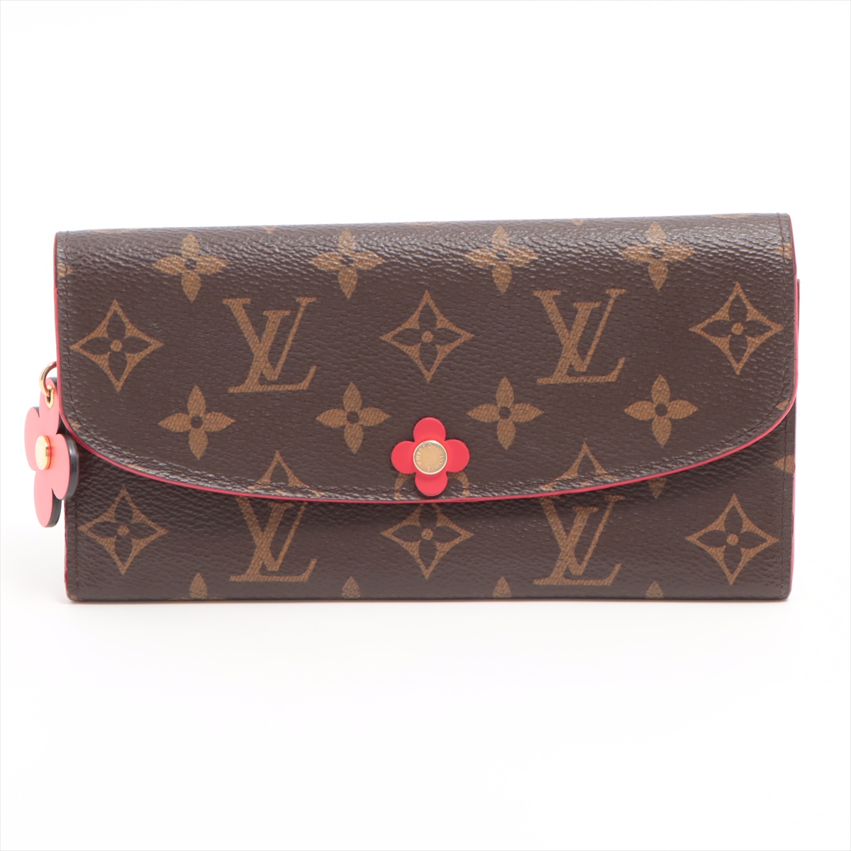 ヴィトン モノグラム ポルトフォイユエミリー M62941 ポピーレッド  