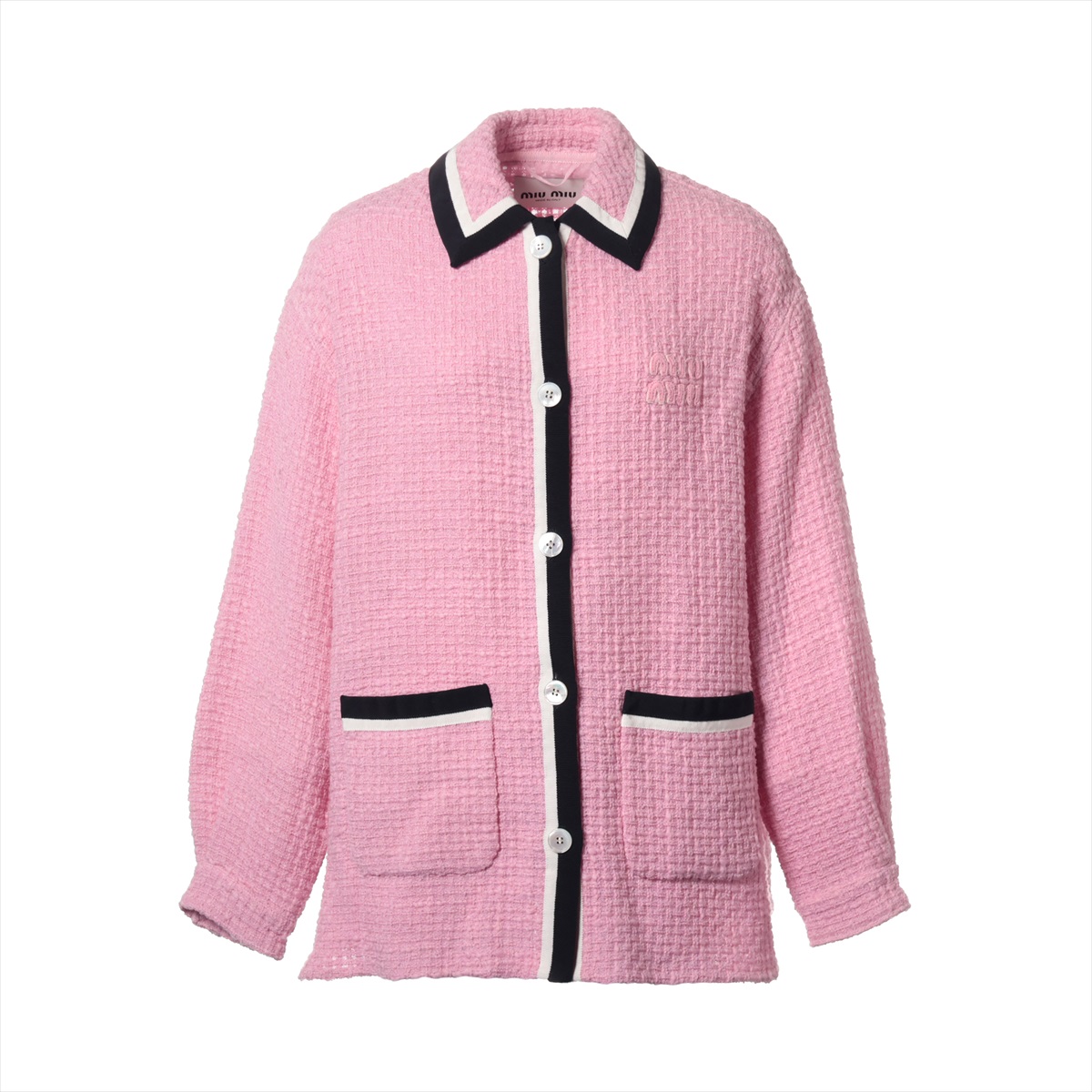miu miu コートピンクベージュバージンウール100%サイズ40定価28万
