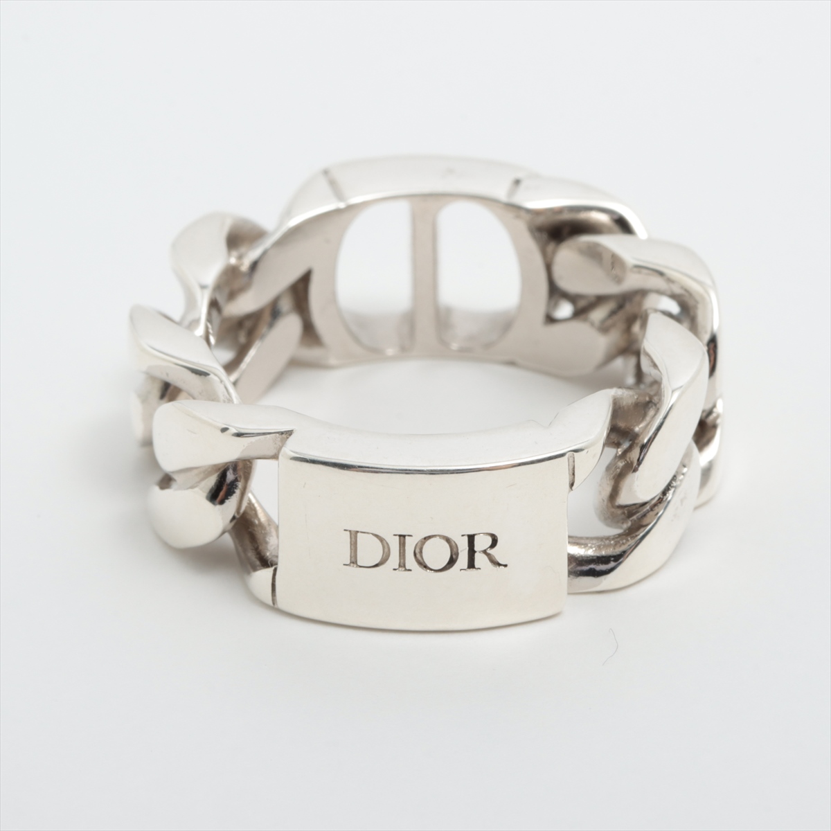 ディオール CD ICON チェーンリンク リング　Ag925 （約16号） Dior ディーオール リング CD ICON チェーンリンク シルバー925