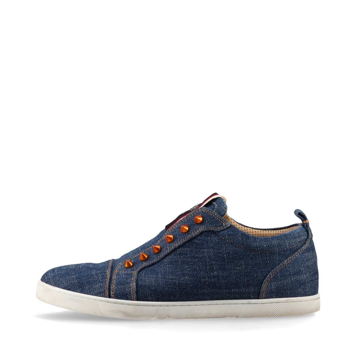 【限定】Christian Louboutin NavyCoolitoスエードスリッポン CHRISTIAN LOUBOUTIN スパイクスタッズ スリッポン 41