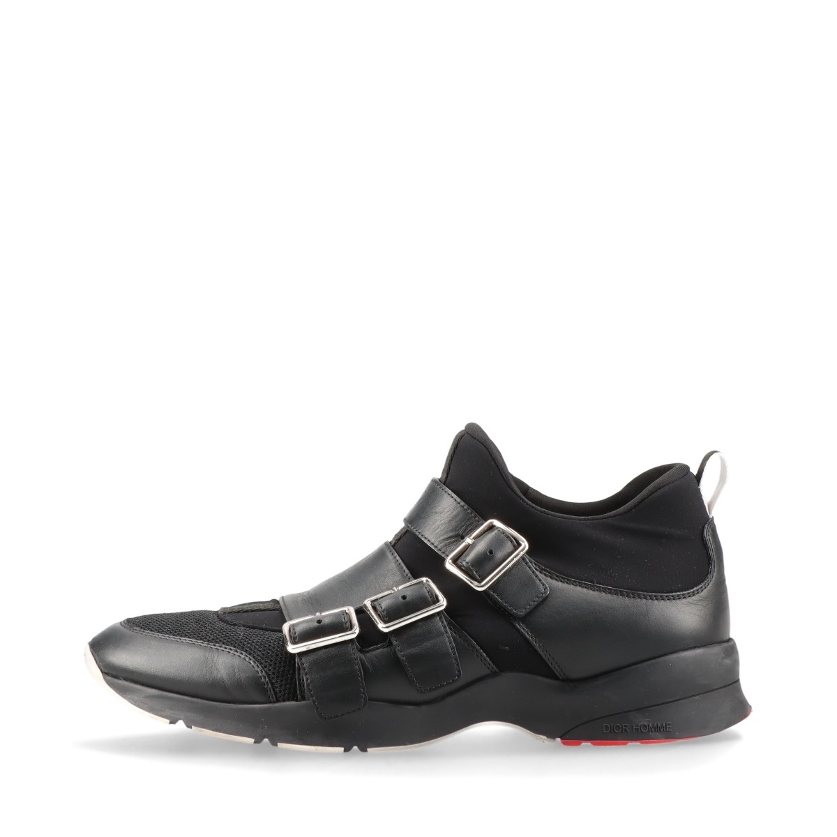 Dior homme ディオール レザー スニーカー 41 ブラック メンズ 【公式