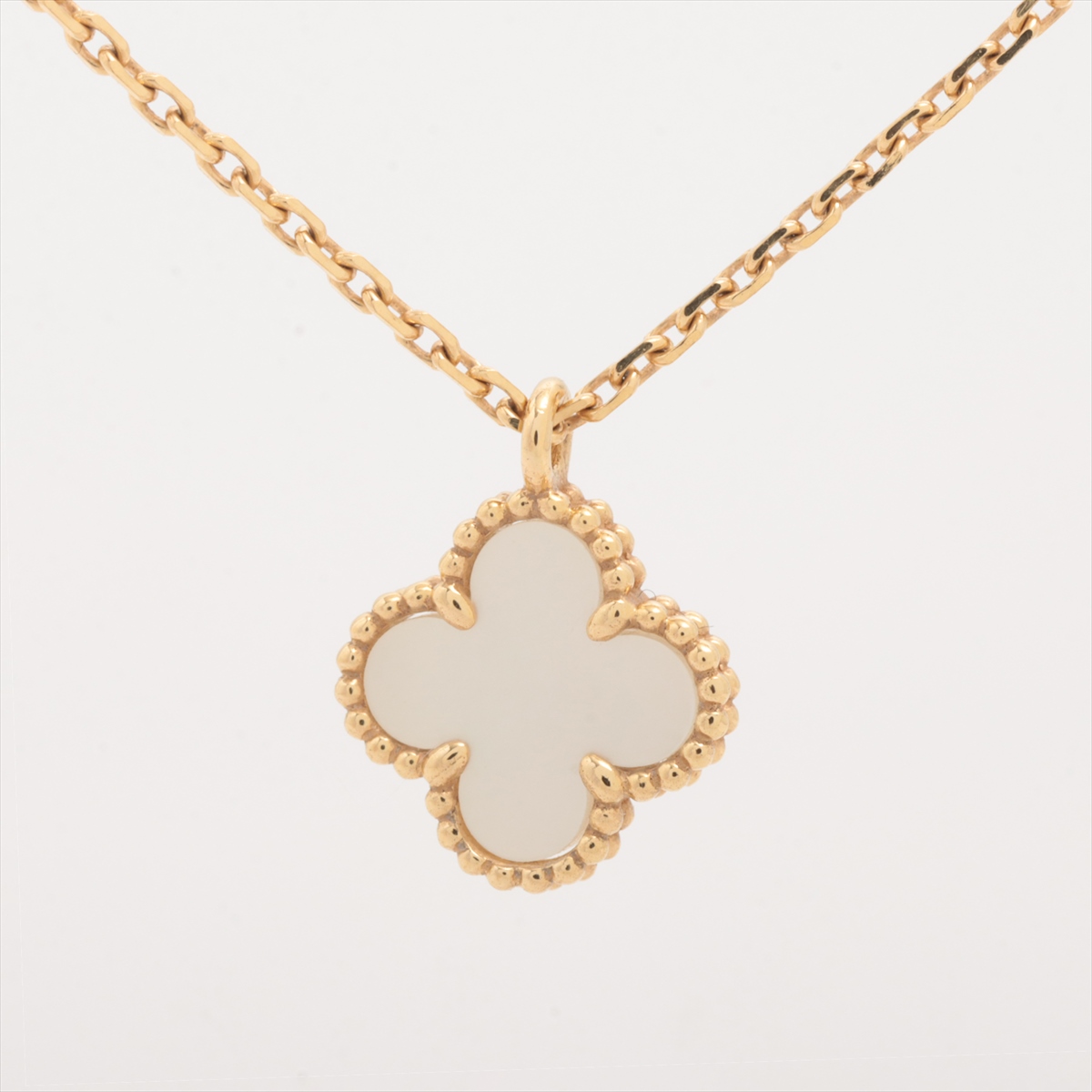 ヴァンクリーフ&アーペル スウィートアルハンブラ シェル ネックレス 750(YG) 2.9g VCARF69100