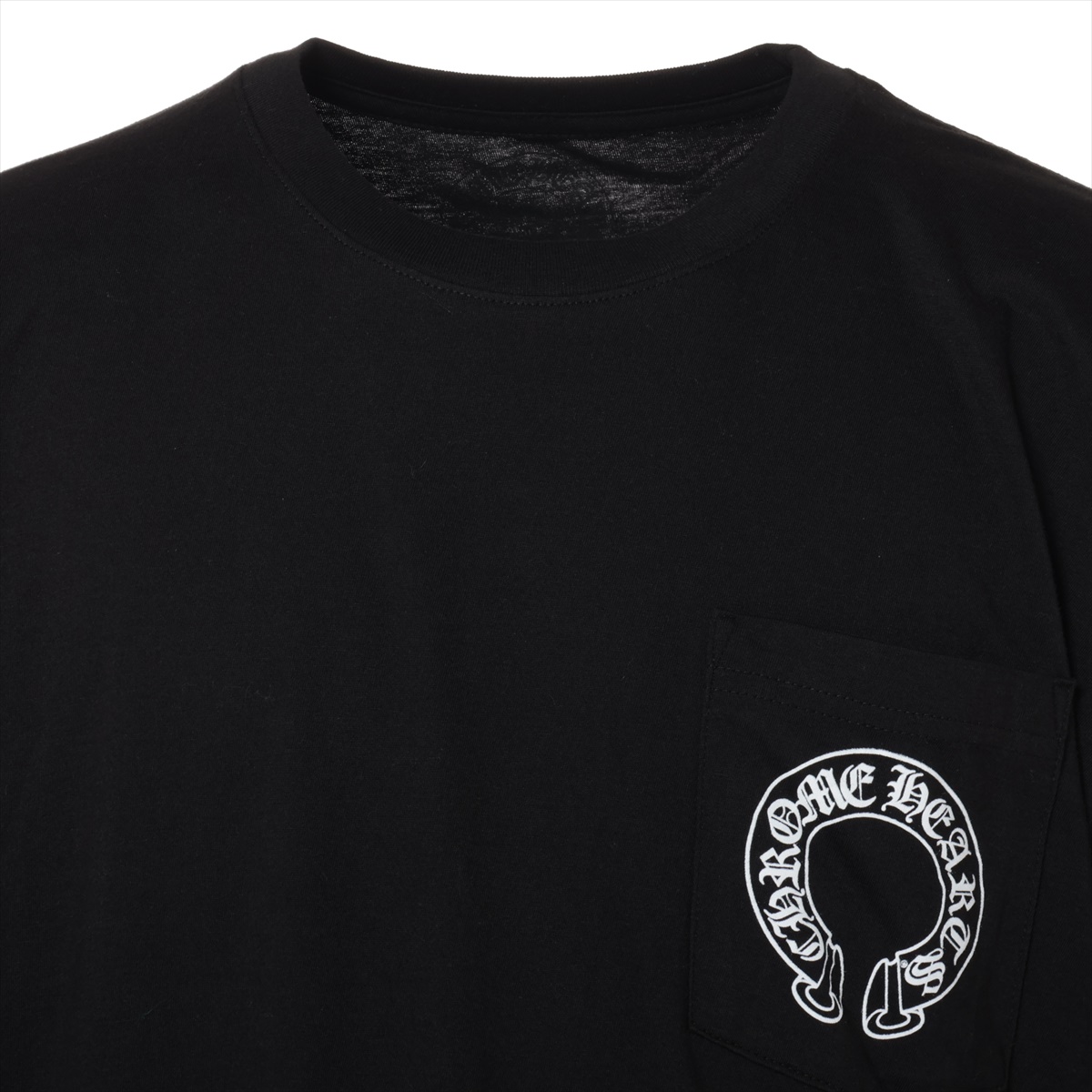 【極美品】クロムハーツ　フローラルクロス　ホースシュー　ロングTシャツ　ブラック クロムハーツロングTシャツホースシュー&フローラルクロス