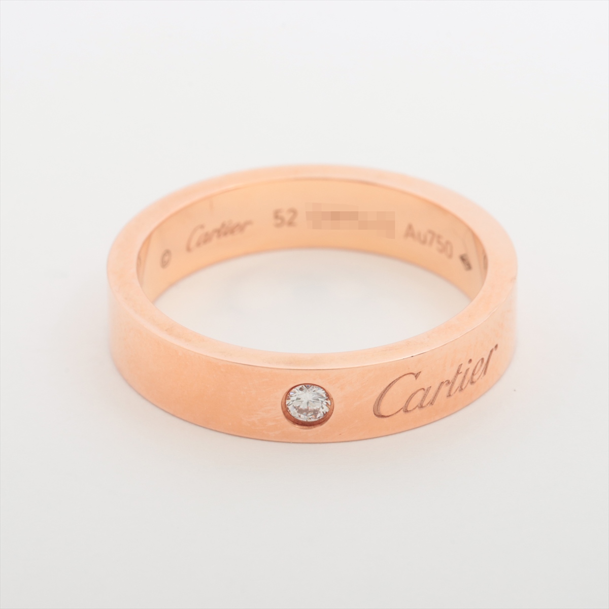 カルティエ ウェディング 1P ダイヤ リング 750(PG) 5.2g 52 A3657557  