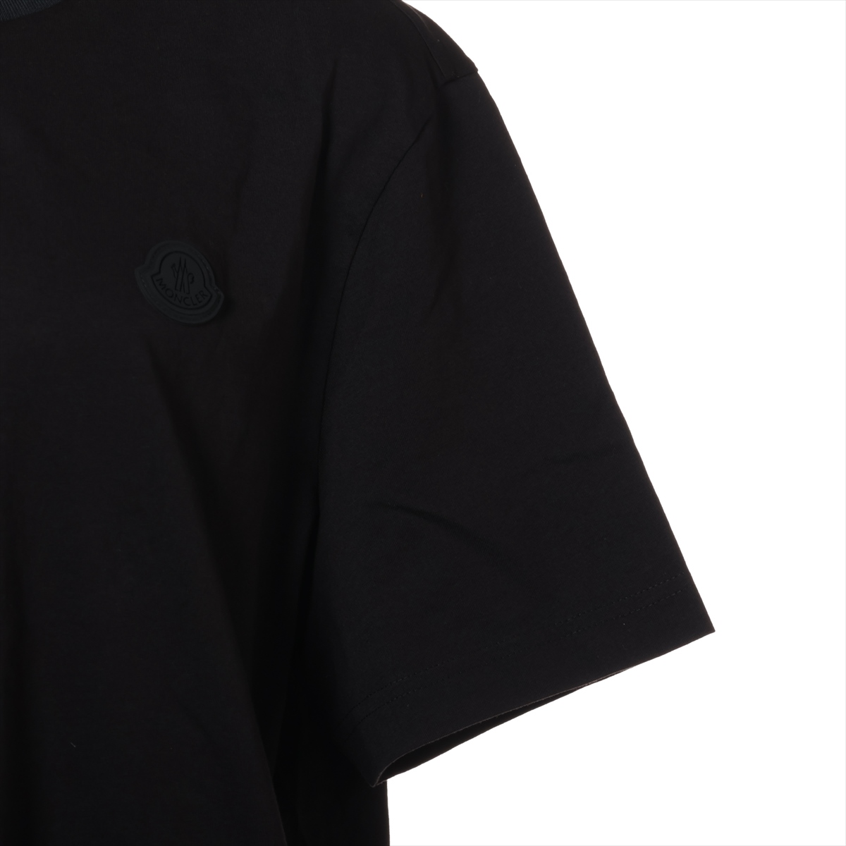モンクレール 23年 コットン Tシャツ M メンズ ブラック