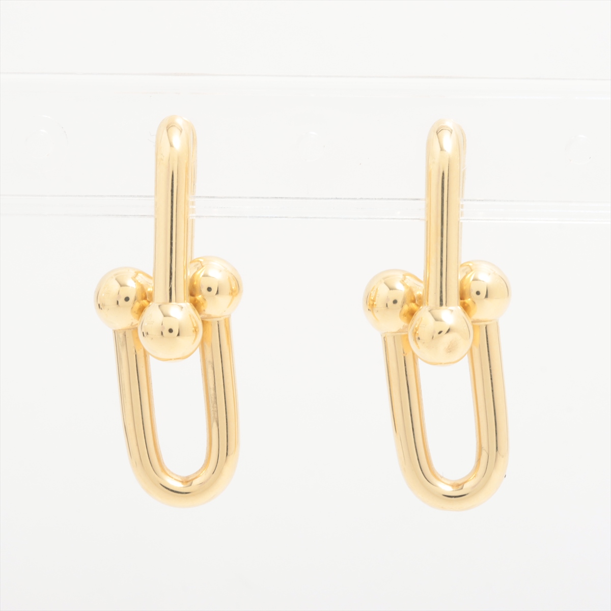 ティファニー ハードウェア リンク ピアス 750(YG) 11.4g A3659874  