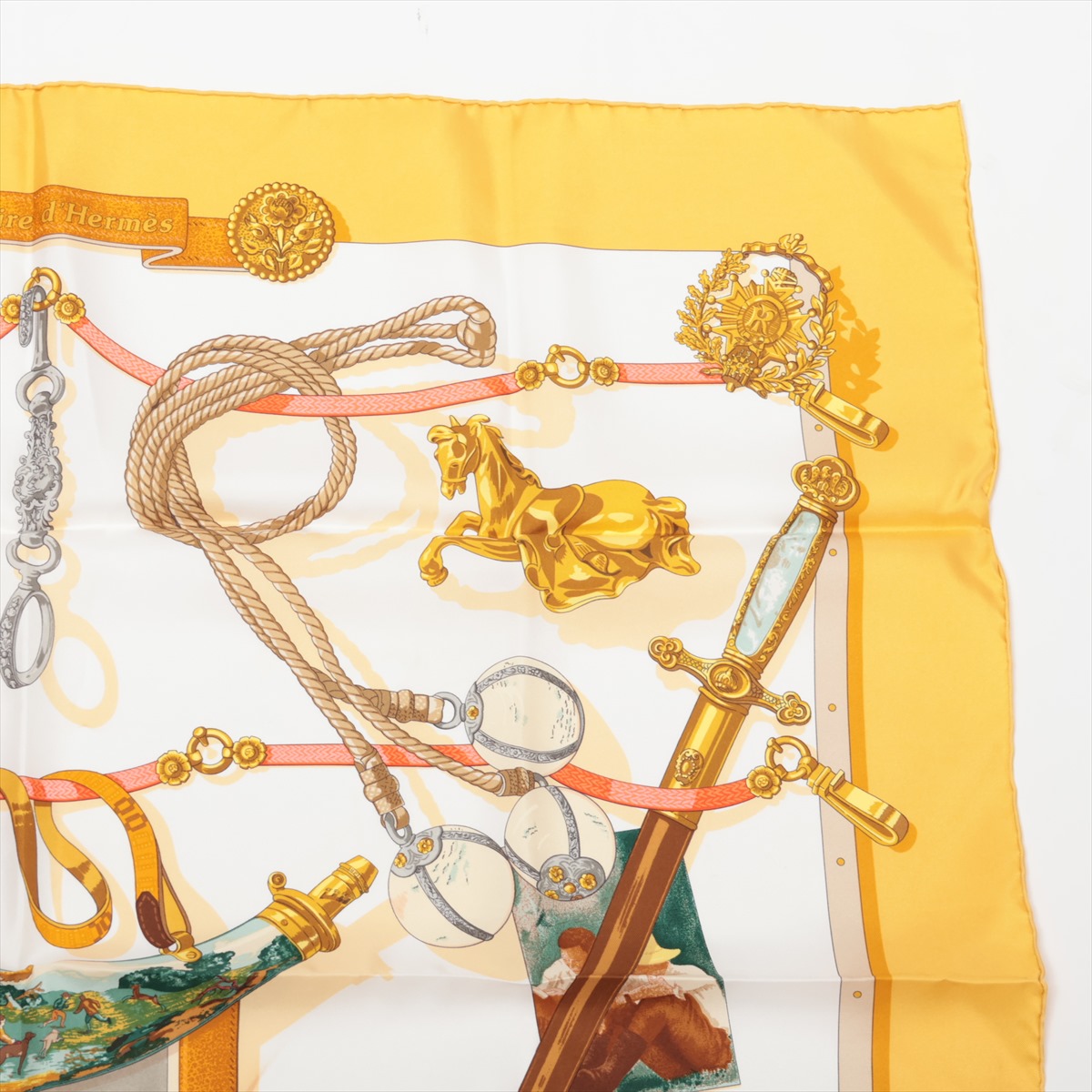 正規品 Hermès エルメス CARRE PLISSE 90 イエロー 箱付き 無料クーポン配布 アプリ 楽天市場】エルメス スカーフ イエロー