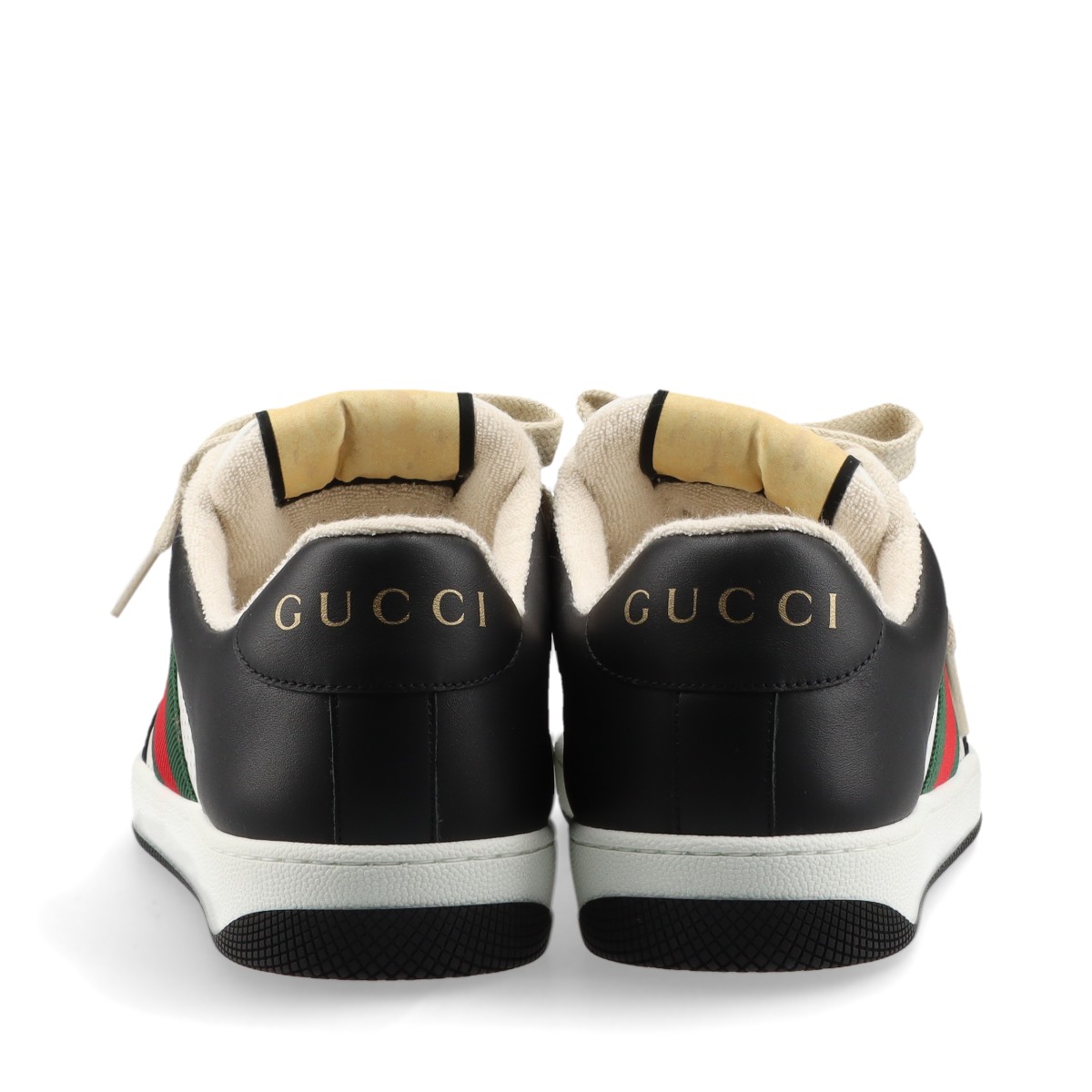 GUCCI グッチ シェリーライン GG ロゴ ライトン レザースニーカー
