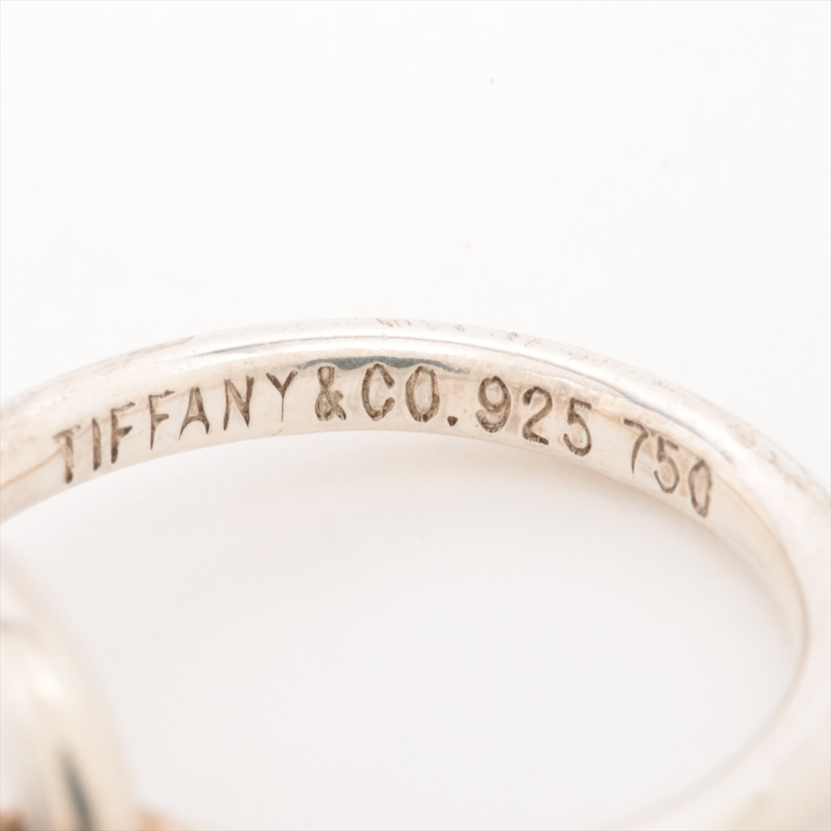 ティファニー ノーツナローリング 10号程度 750 K18 TIFFANY