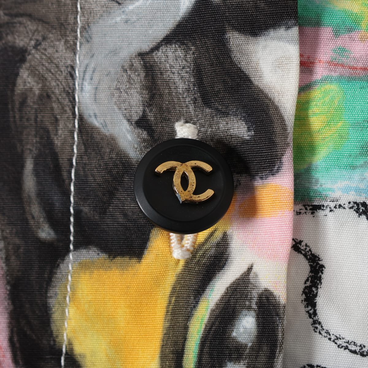 シャネル CHANEL 長袖シャツ ココボタン マルチカラー シャネル ココボタン コットン シャツ サイズ不明 レディース