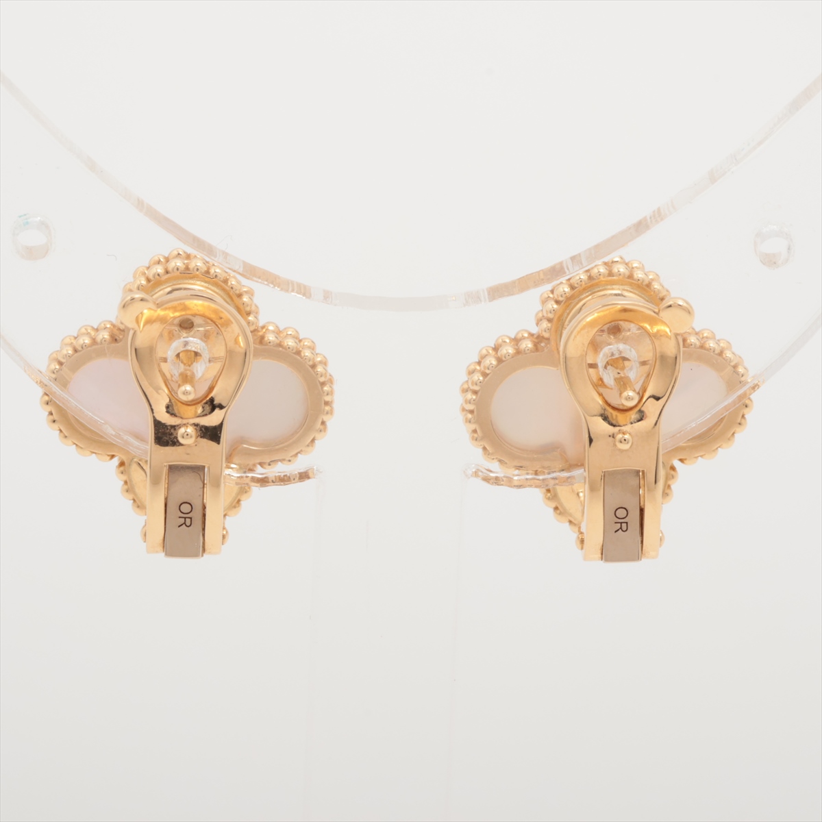 ［VINTAGE］アルハンブラ シェルピアス ★Aランク ヴァンクリーフ&アーペル ヴィンテージアルハンブラ シェル