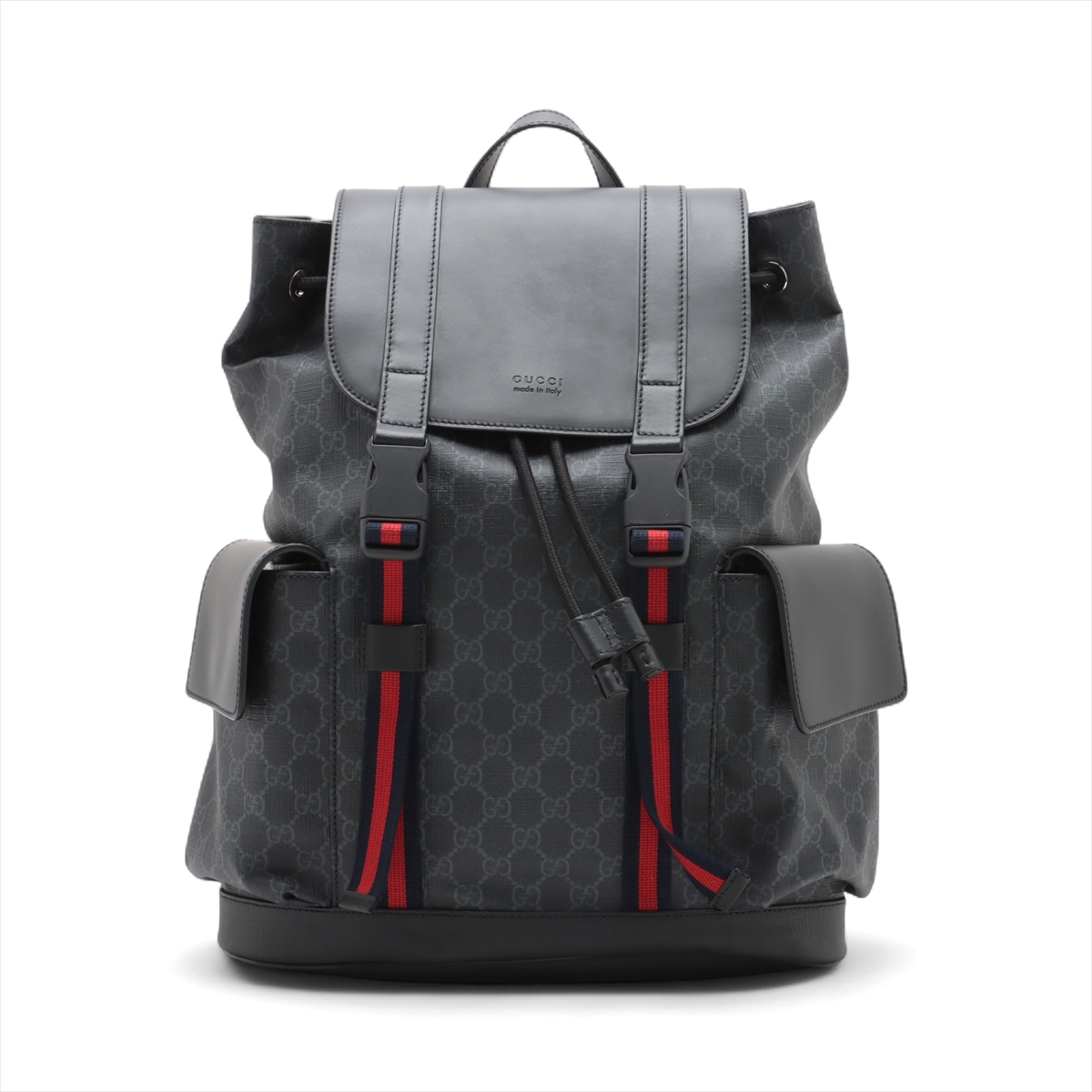 GUCCI GGスプリームリュックロゴバッグパックPVC レザー