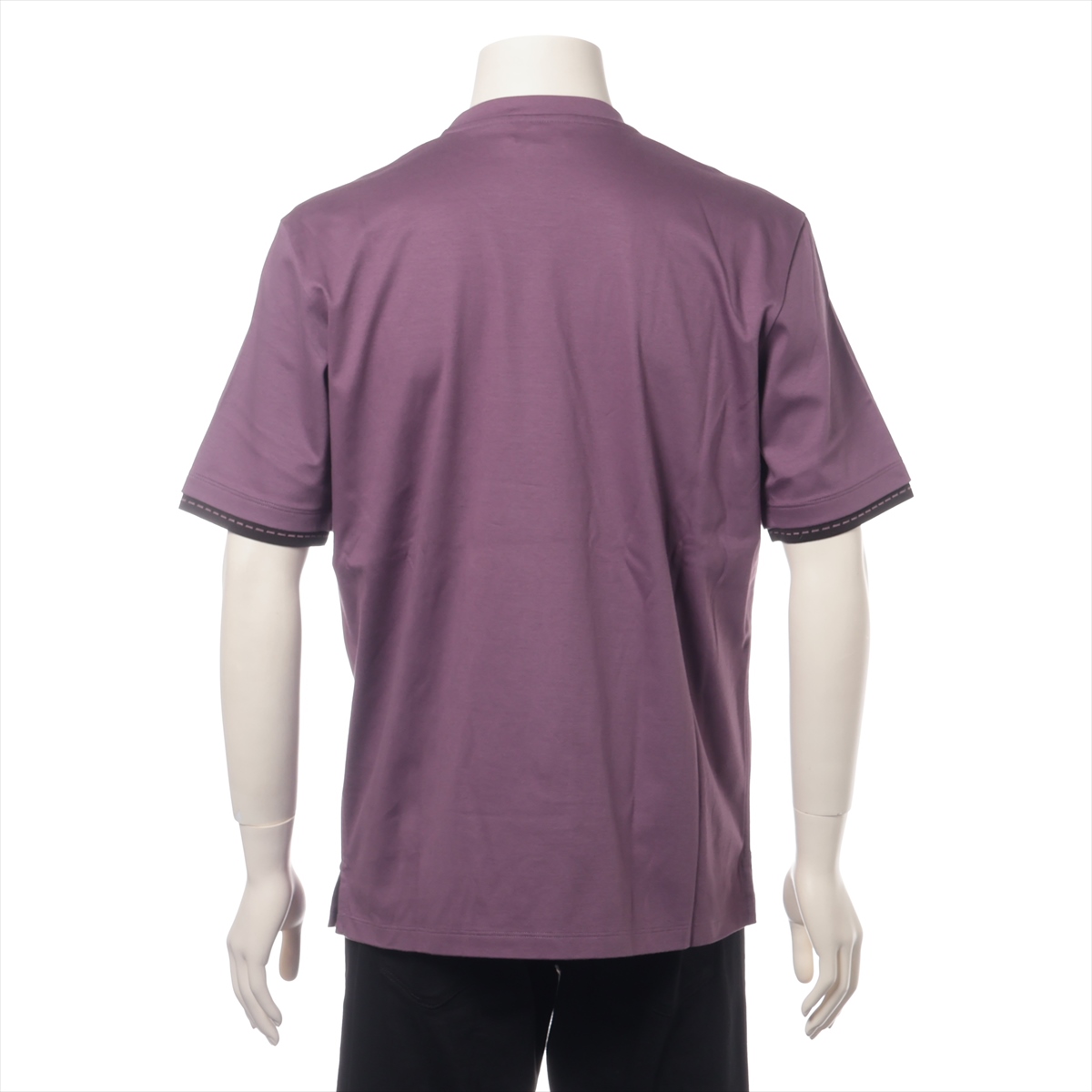 エルメス 24SS コットン Tシャツ S メンズ パープル サドル