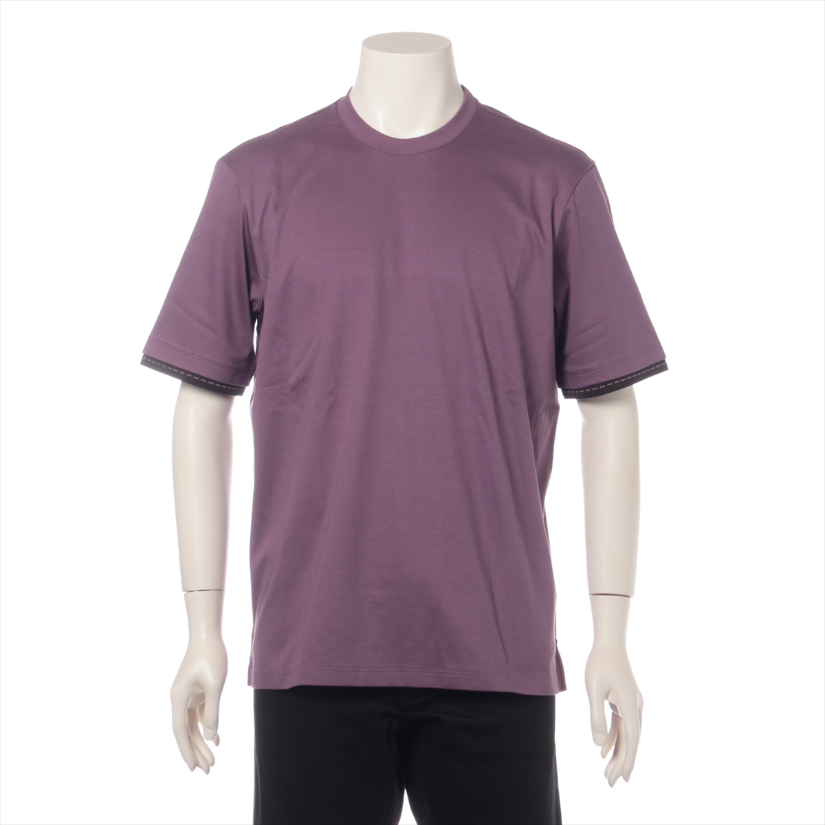 ★さりげないオシャレさ★HERMES サドルステッチ Tシャツ HERMES エルメス ディテール サドルステッチ Tシャツ メンズL