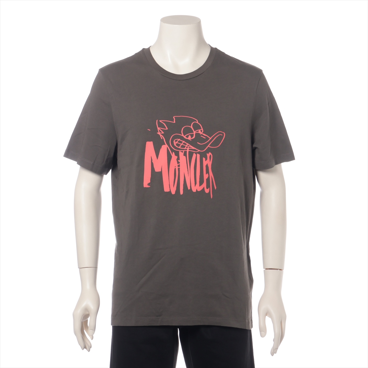 モンクレール 22年 コットン Tシャツ S メンズ カーキ H20918C00030 