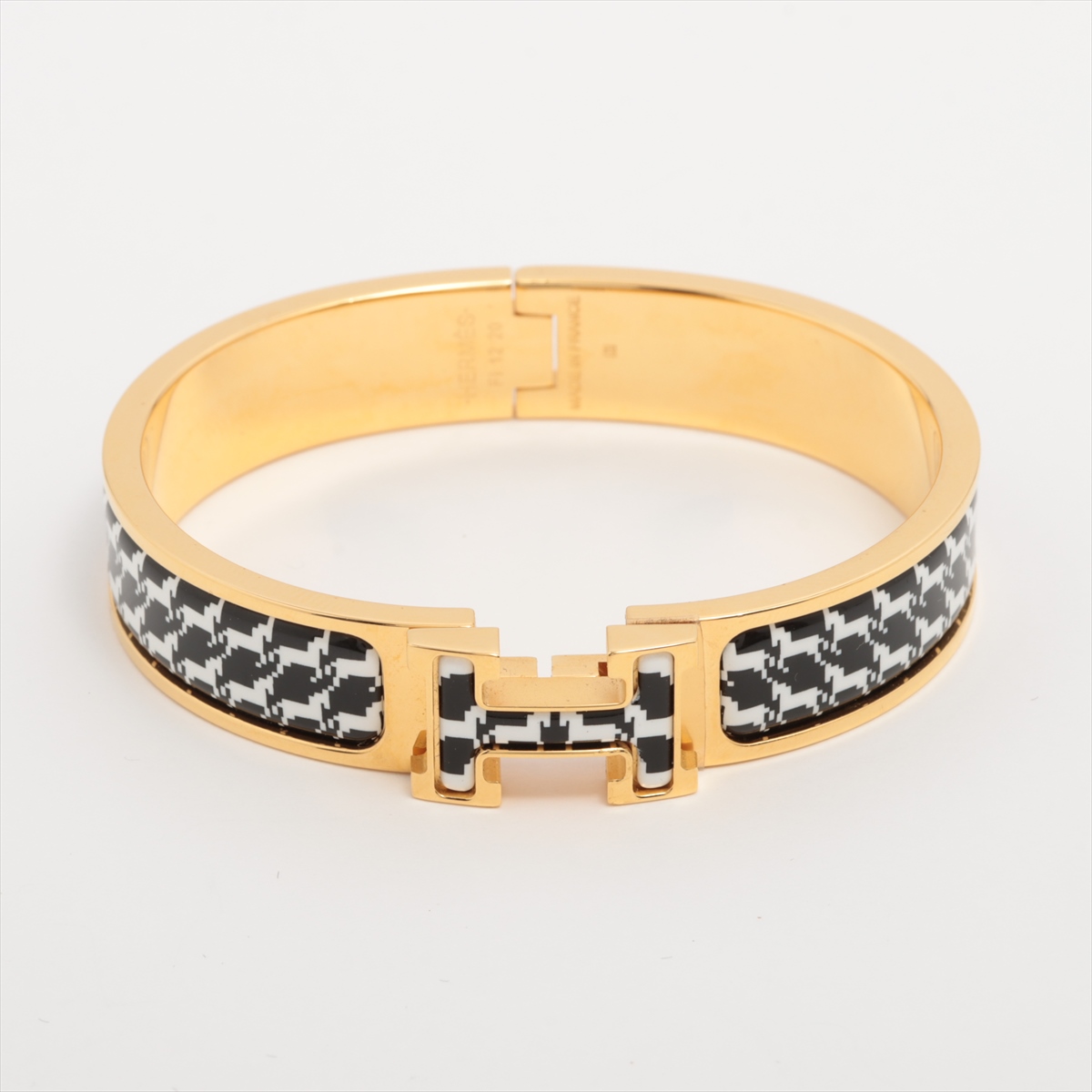 エルメス HERMES ゴールドとイエローのオープンバングル - メルカリ