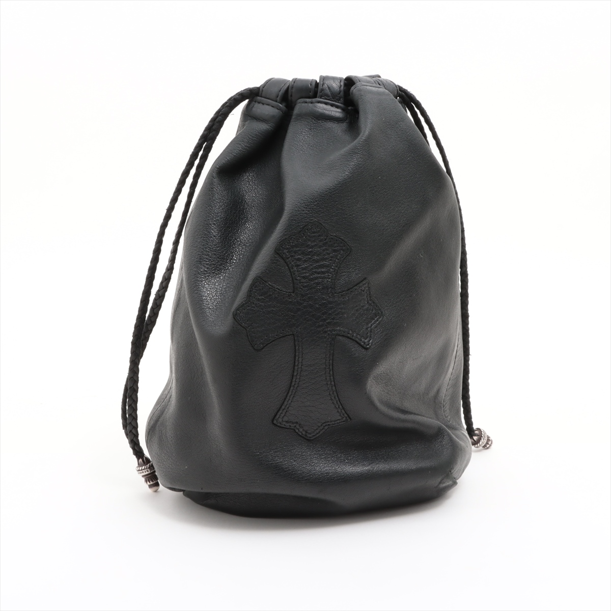 クロムハーツブラック 巾着袋 新品未使用 CHROME HEARTS クロムハーツ DRW STRNG SACK CRS