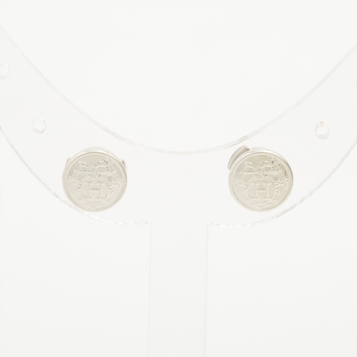 エルメス エクスリブリス ピアス(両耳用) 925 2.3g シルバー
