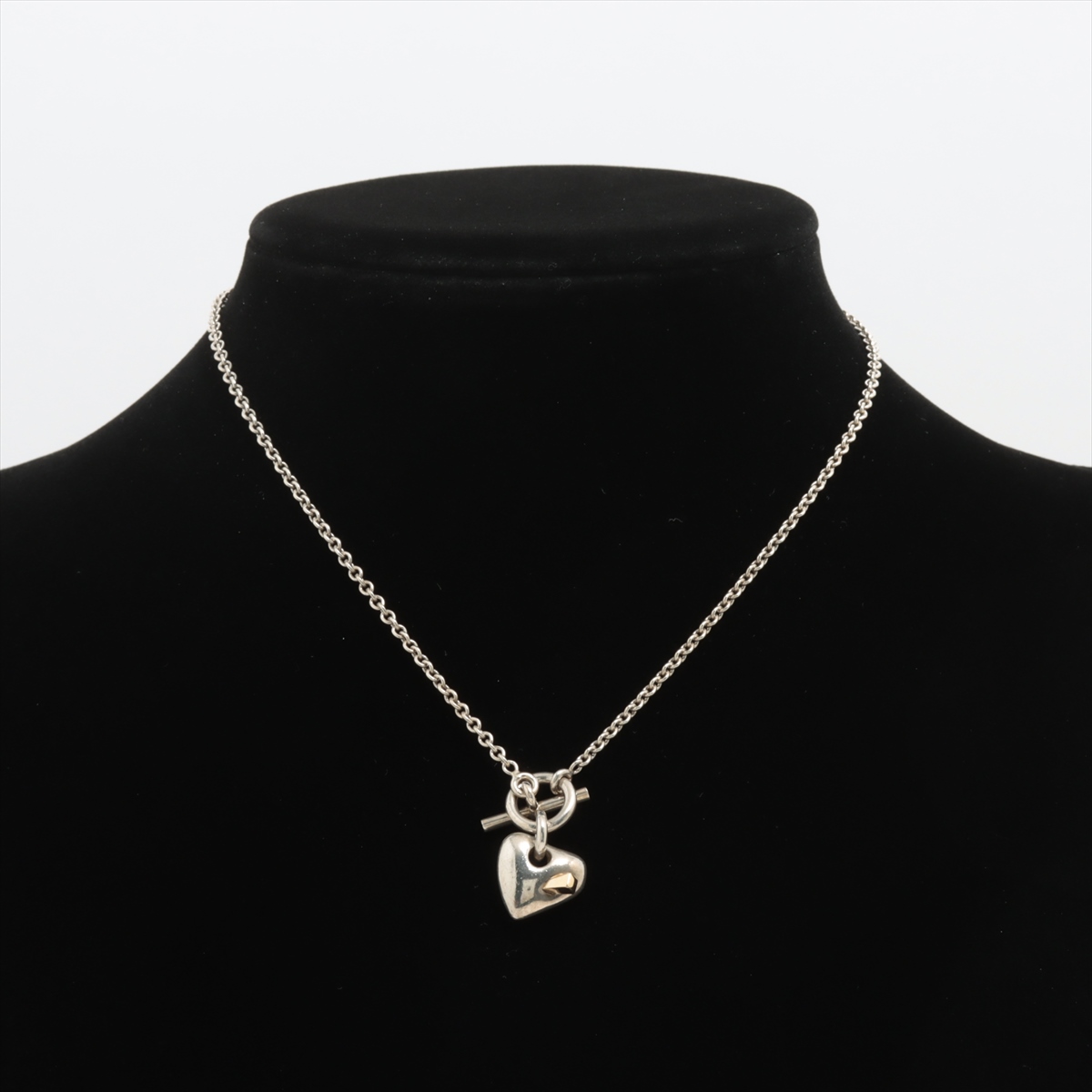 好きに エルメス ハート ネックレス 925 12.2g シルバー A3668329｜中古 小物