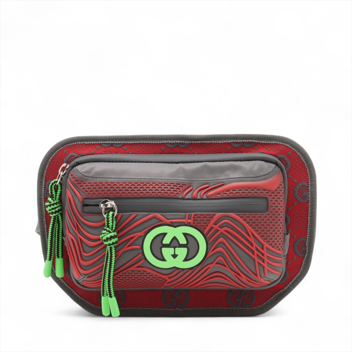 GUCCI レザー ボディバッグ レッド