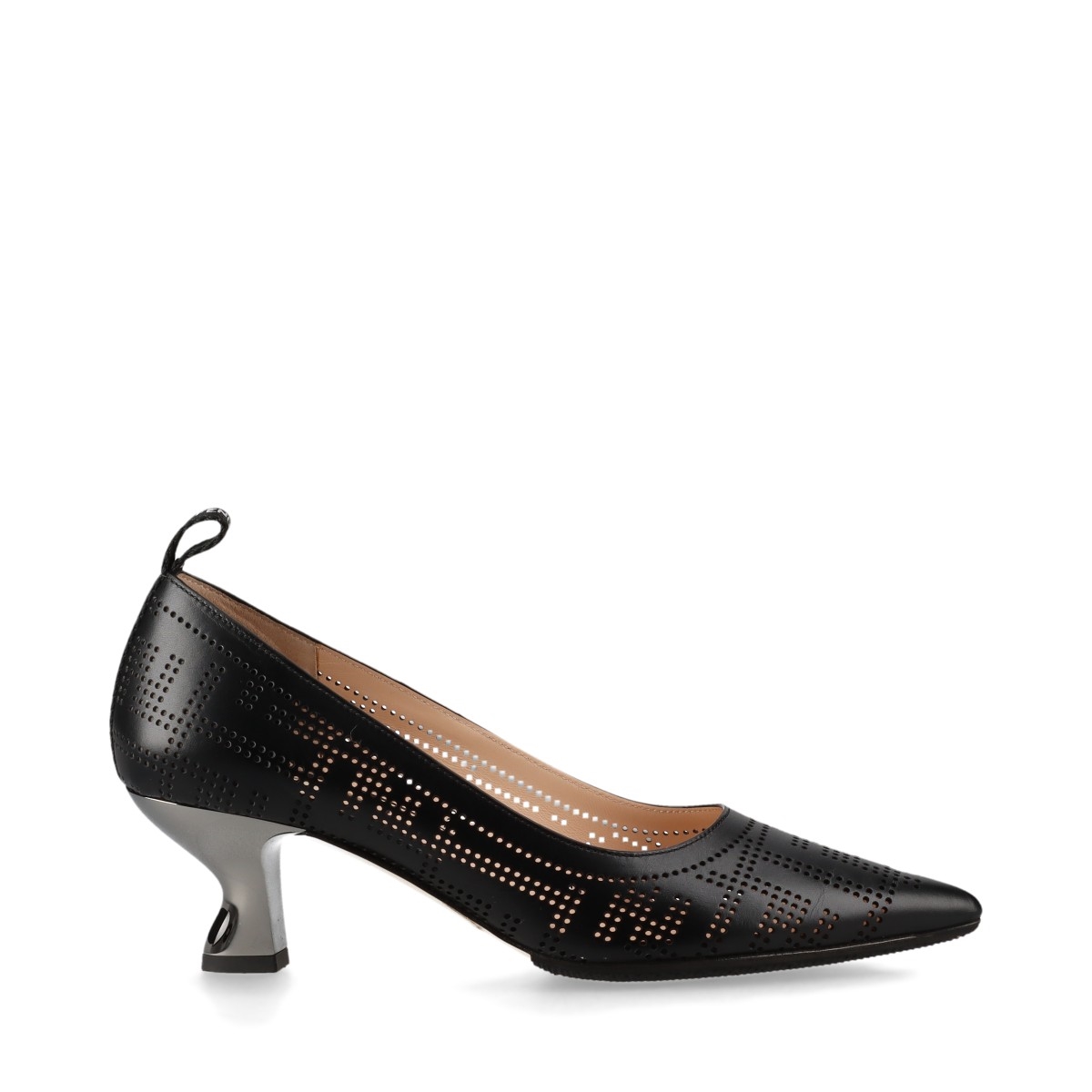 イタリア製✨ FENDI ヒールパンプス 黒 ダブルF 【EU35】 レザー