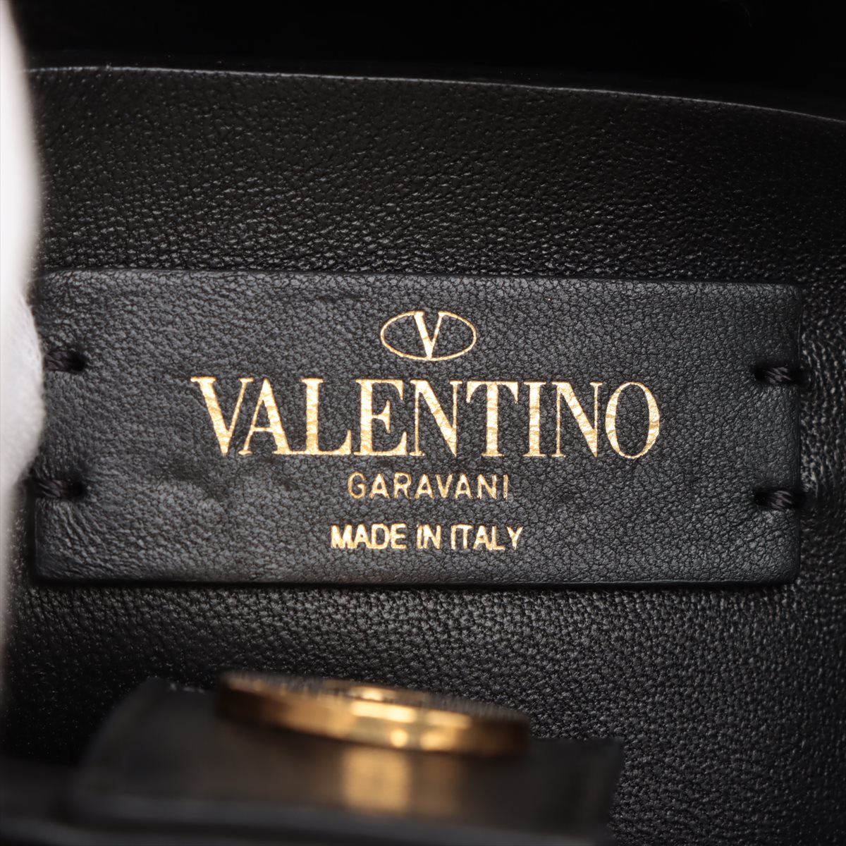 Valentino Garavani Roman studs Leather 2 Way Handbag Black