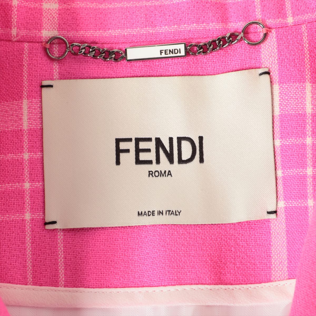 FENDI フェンディ コート ピンクベージュxピンク 4103823D0047 フェンディ 17年 ウール コート IT42 レディース ピンク FF8461