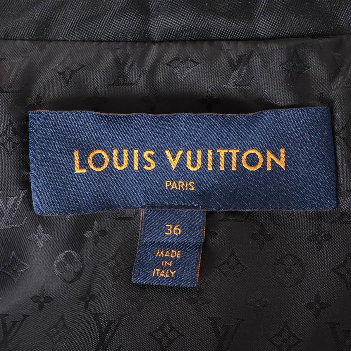 Louis Vuitton Monogram Nylon Padded coat 36 Ladies' Black