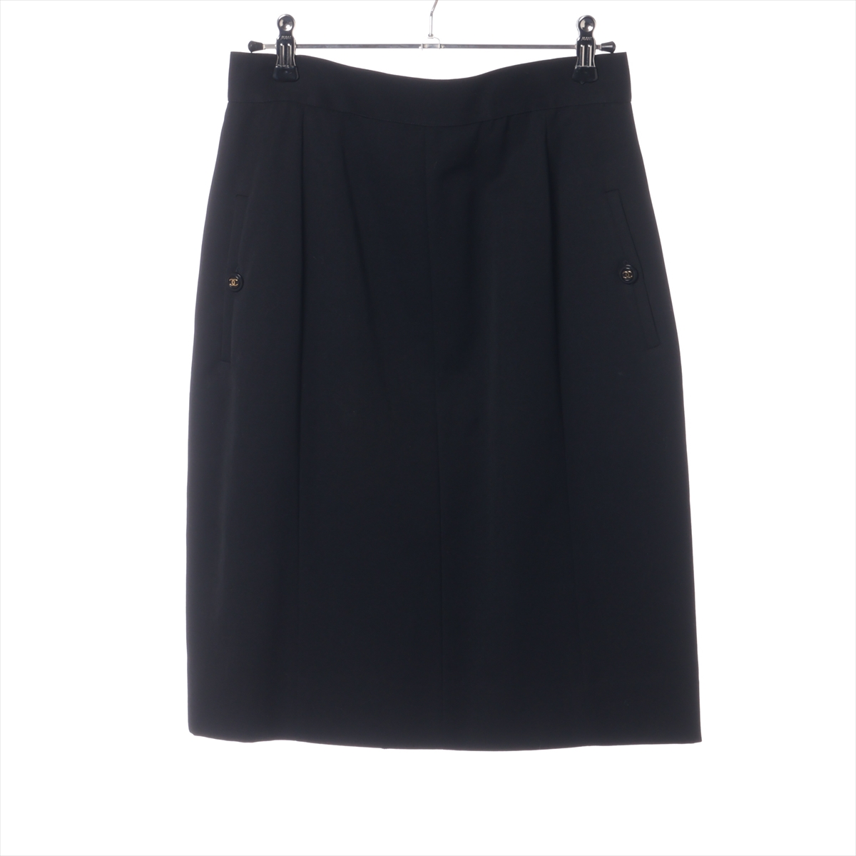 CHANEL ブラック フレアスカート 40 シャネル スカート｜ブラック(黒)｜中古ブランド品・ブランド