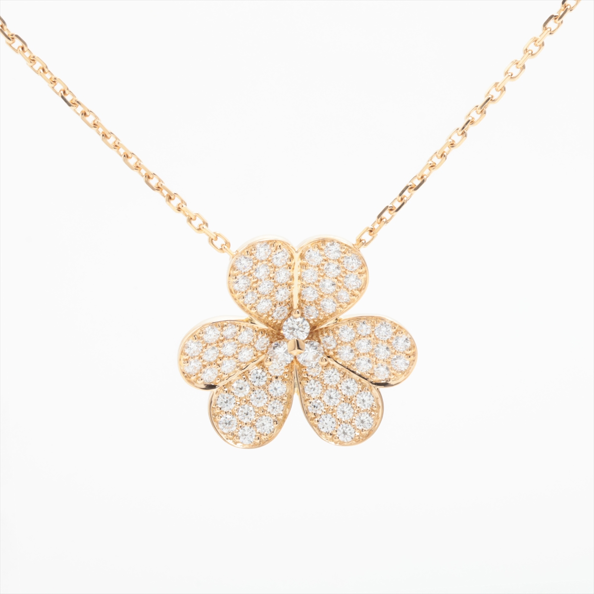 ヴァンクリーフ&アーペル フリヴォル ラージ ダイヤ ネックレス 750(YG) 6.8g VCARP0J700