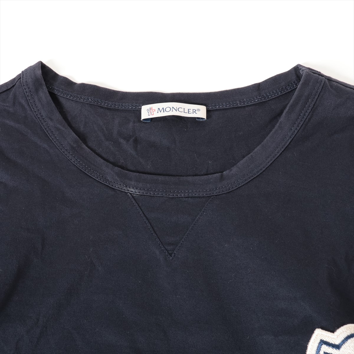 モンクレール 19年 コットン Tシャツ L メンズ ネイビー E20918032500 