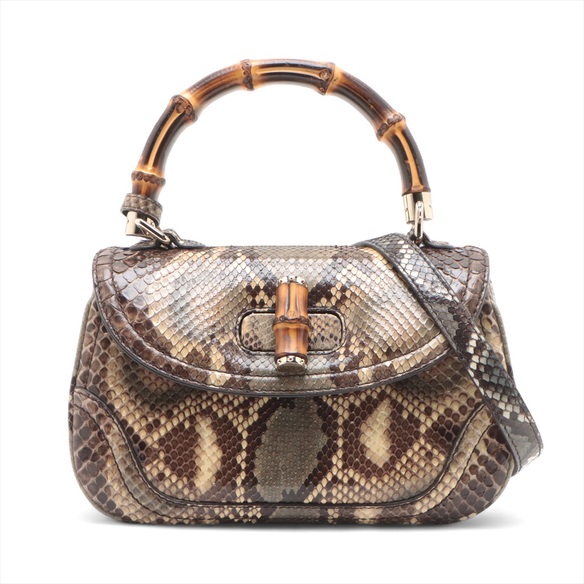 GUCCI バンブー2WAYハンドバッグミラー付き