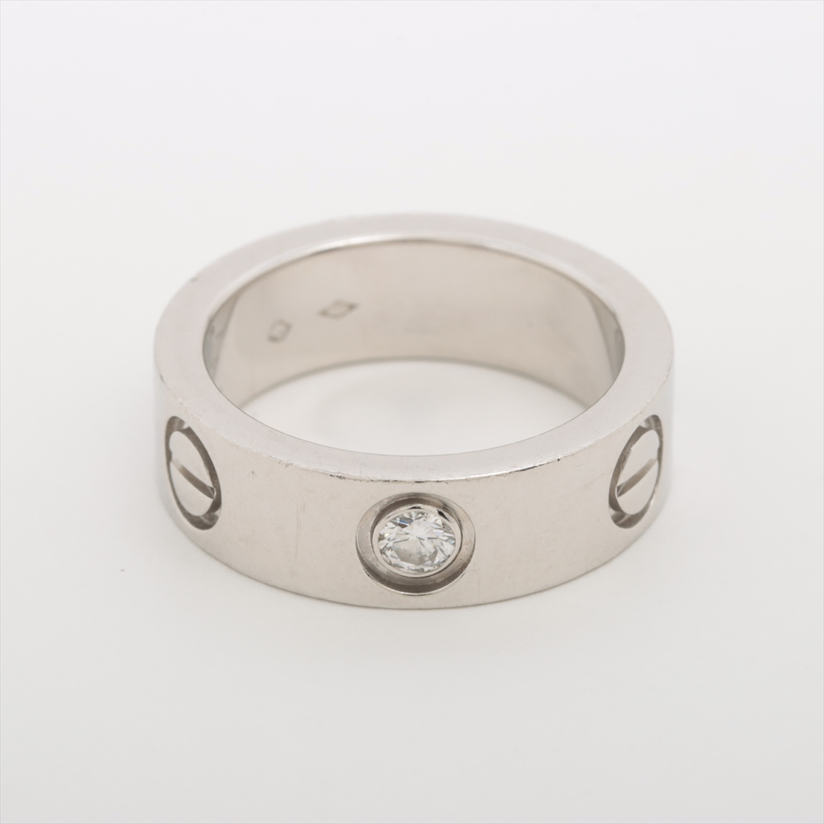 カルティエ ラブ 1P ダイヤ リング Pt950 10.9g 47 A3675817｜中古  