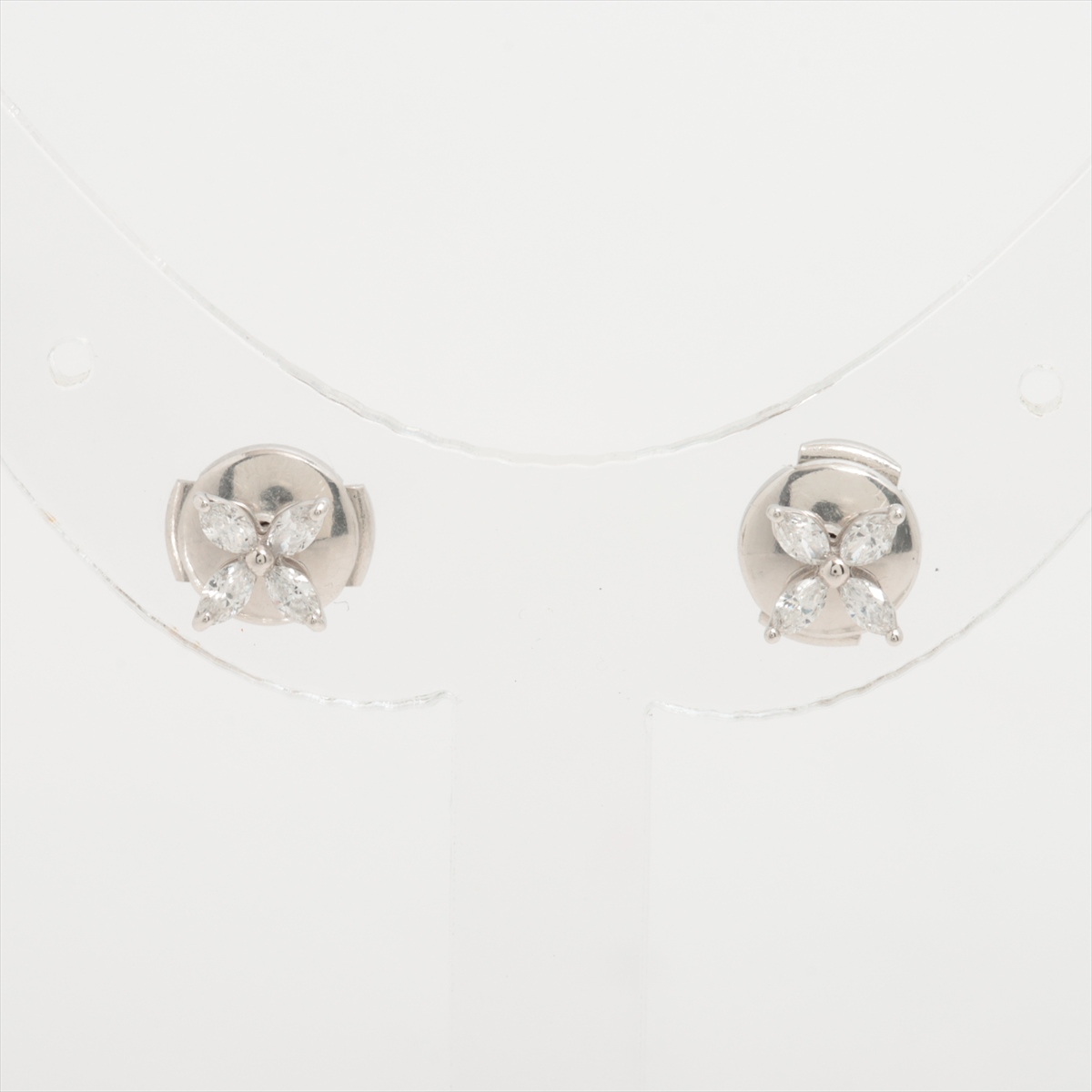 ティファニー ビクトリア ミニ ダイヤ ピアス Pt950 2.3g A3676565  