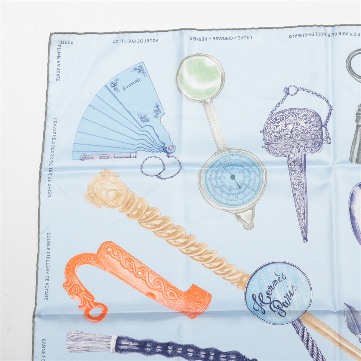 Hermès Scarf Silk Blue Carré 90 Nous Sommes Inséparables