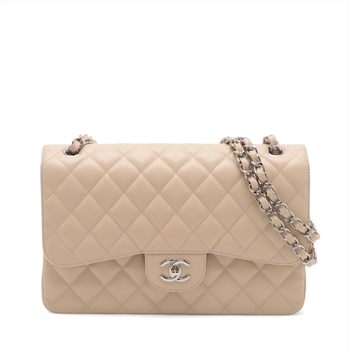 ☆★最終値下げ★☆　CHANEL マトラッセ　ベージュ CHANEL マトラッセ 25 ダブルフラップダブルチェーン 2021年頃