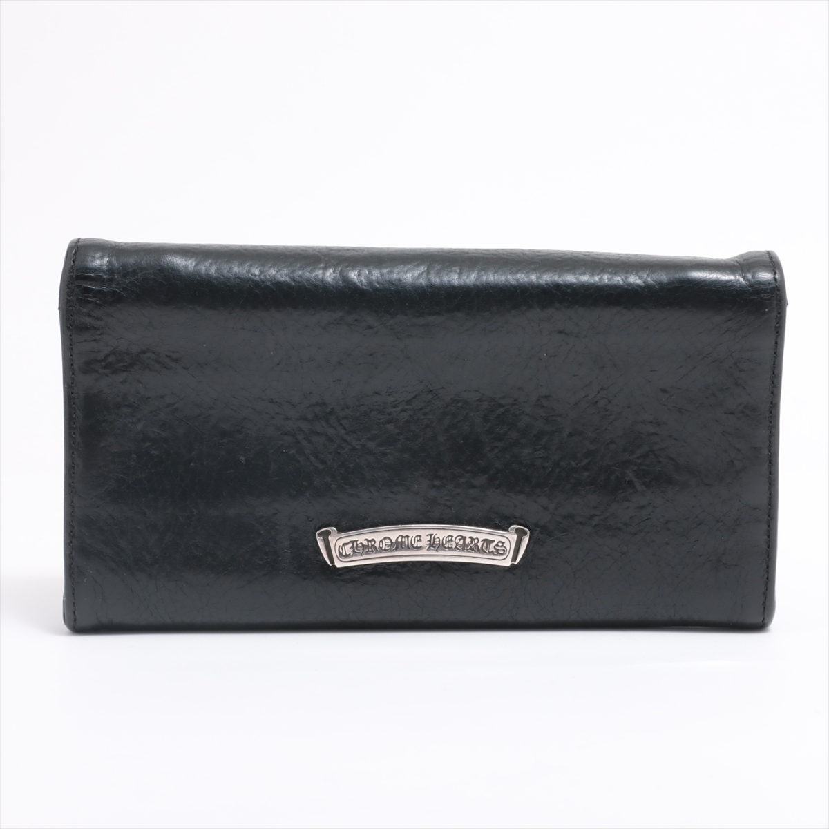 新しいスタイル Chrome Hearts Judy Wallet Leather With invoice Black 小物
