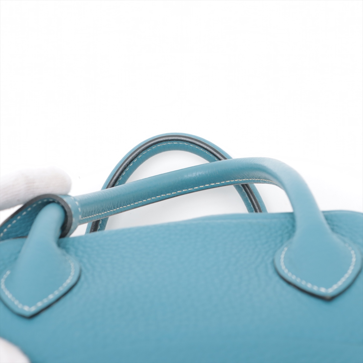 HERMES★エルメス リンディ34 トリヨンクレマンス Aランク エルメス リンディ34 トリヨンクレマンス ブルージーン シルバー