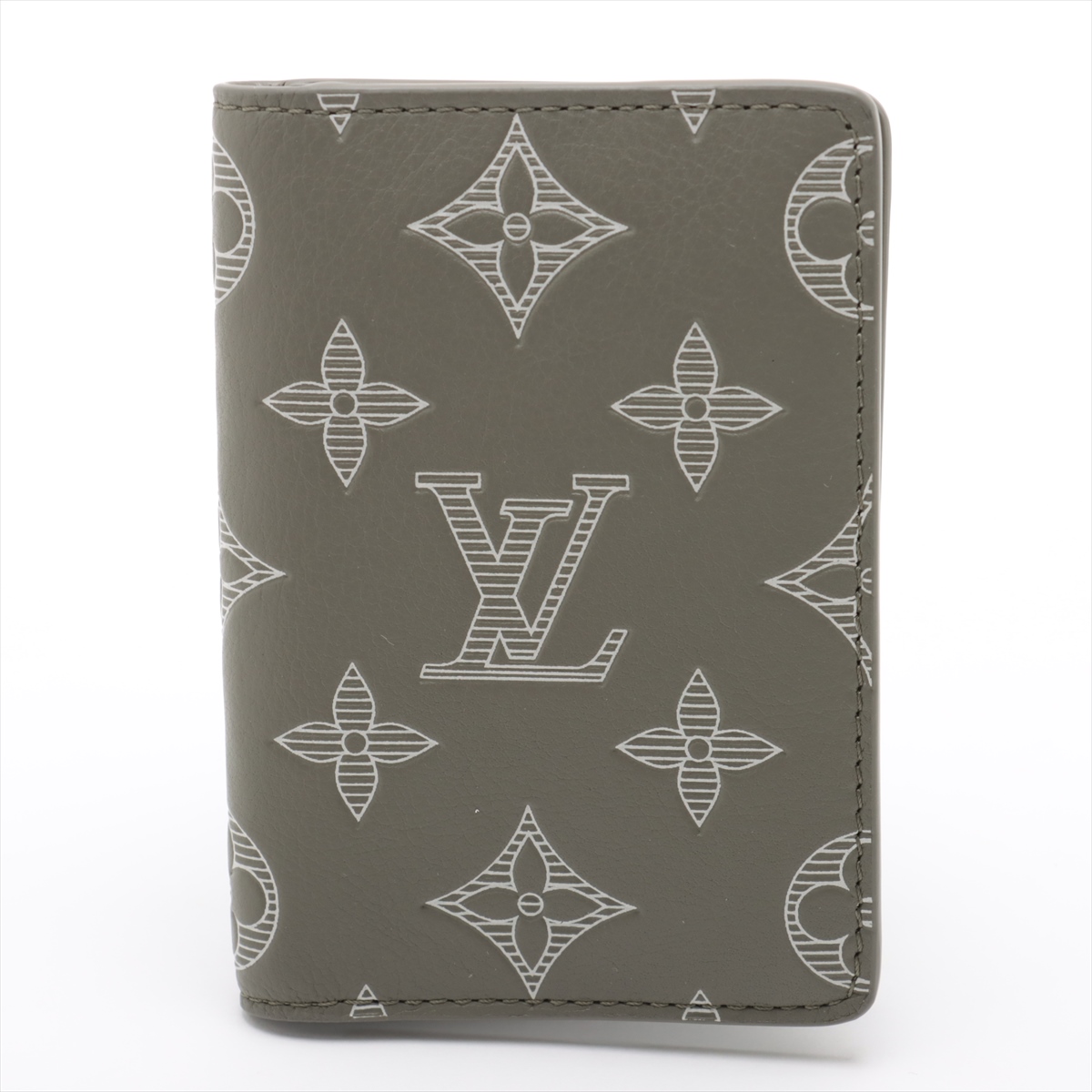 ヴィトン モノグラムシャドウ オーガナイザードゥポッシュ 型番 カーキ  