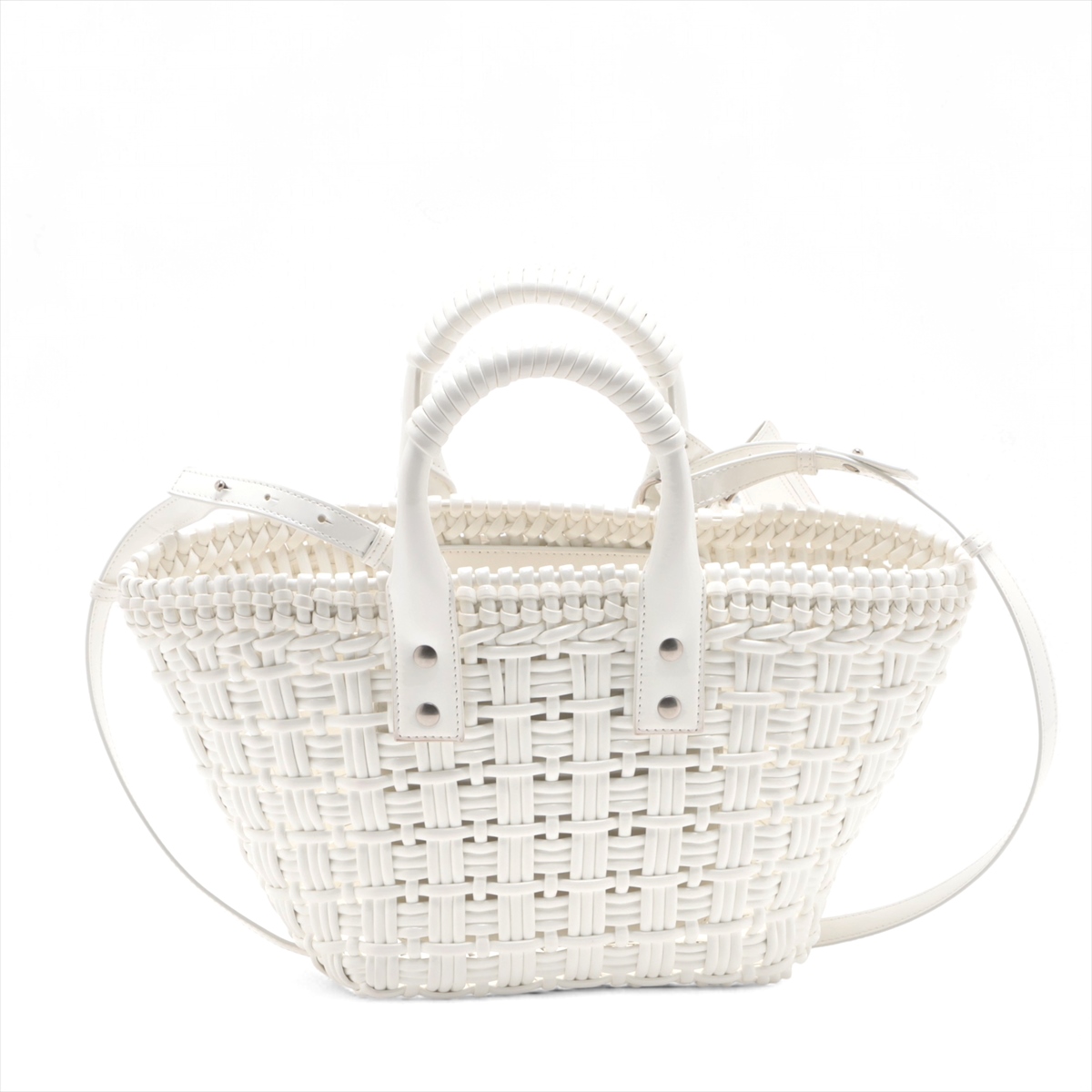 美品 バレンシアガ ビストロ XS ホワイト ショルダーバッグ