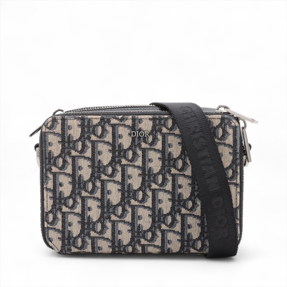 Christian Dior ショルダーバッグ ネイビー キャンバス