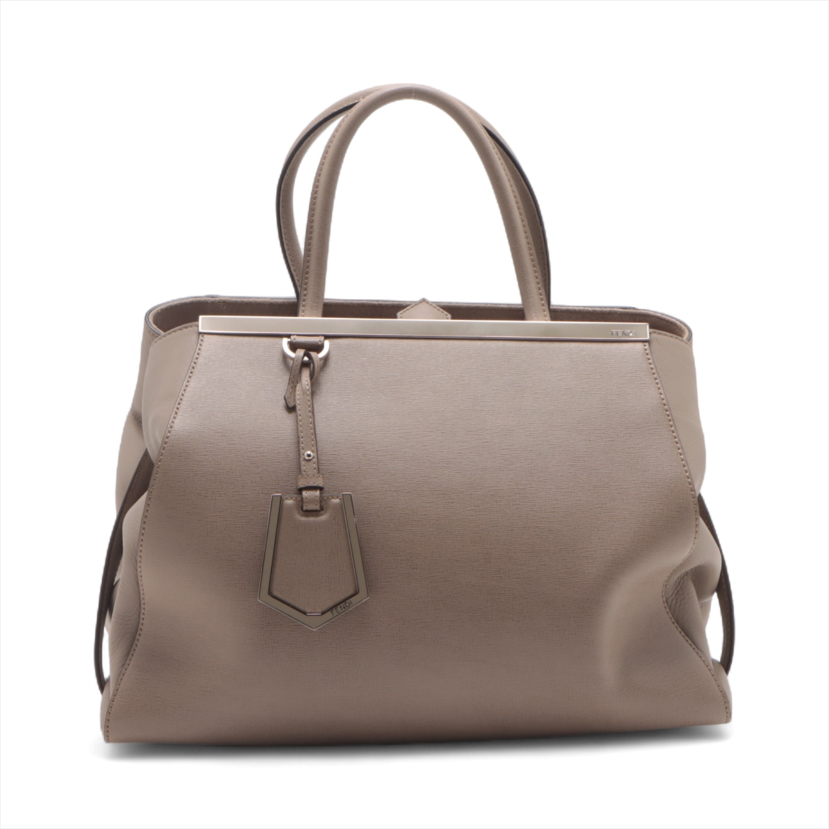 FENDI - フェンディ プチトゥージュール 2way レザー グレーの