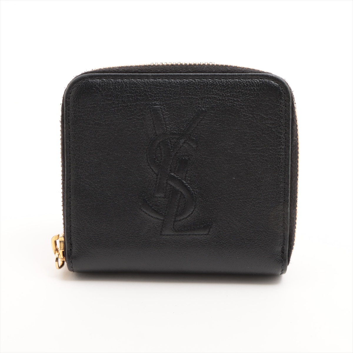 <箱•保存袋付>イヴサンローラン　長財布　ブラック　ロゴ SAINT LAURENT - □中古□ サンローラン 長財布 ロゴ 星 スター