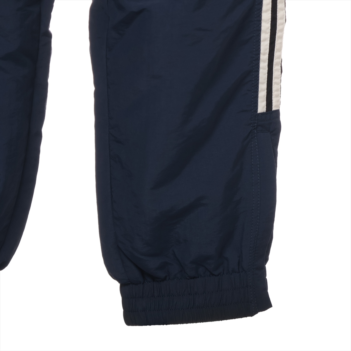 バレンシアガ 21年 ナイロン トラックパンツ XS メンズ ネイビー