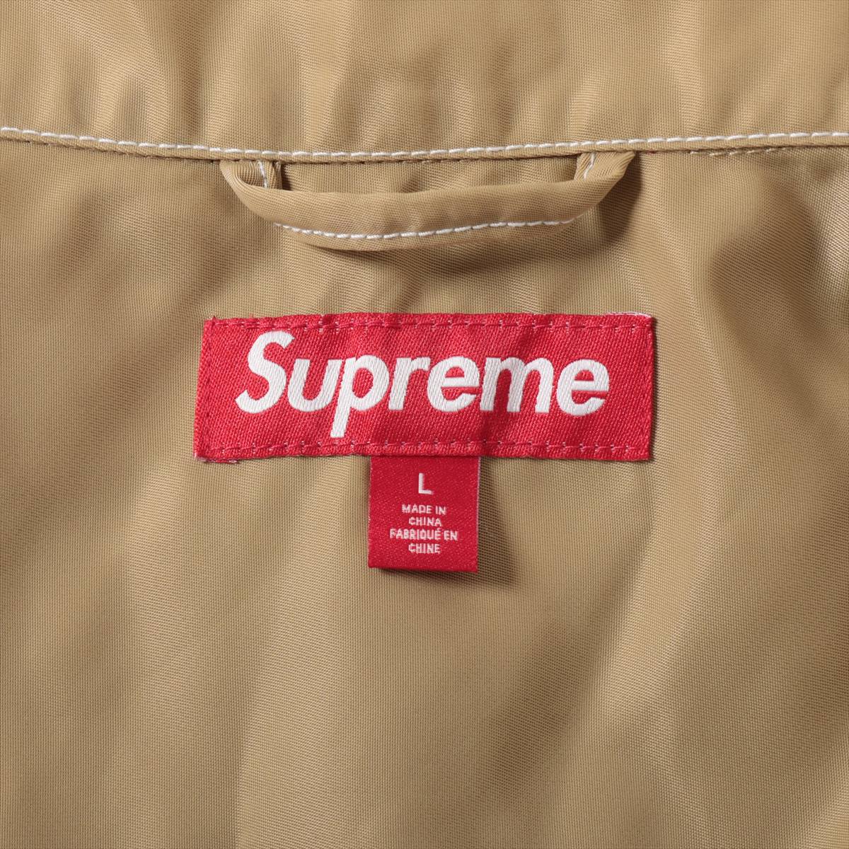 Supreme 24SS Nylon Jacket L Men's Beige Nylon Chore Coat | eBay