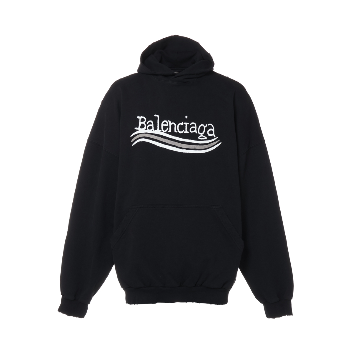 VINTAGE★BALENCIAGA コットン パーカー L UNISEX★ABランク バレンシアガ 22年 コットン パーカー L レディース イエロー